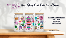 Load image into Gallery viewer, Tumbler 18oz Frosted Glass Can